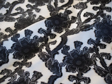 画像をギャラリービューアに読み込む, カットジャカードアネモネ 白黒 〈9998〉